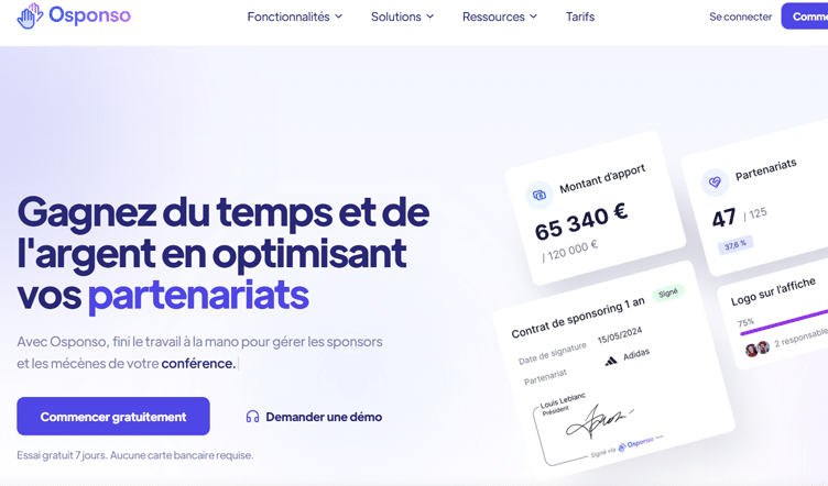Osponso sur mobile : gérez vos sponsors et partenariats où que vous soyez